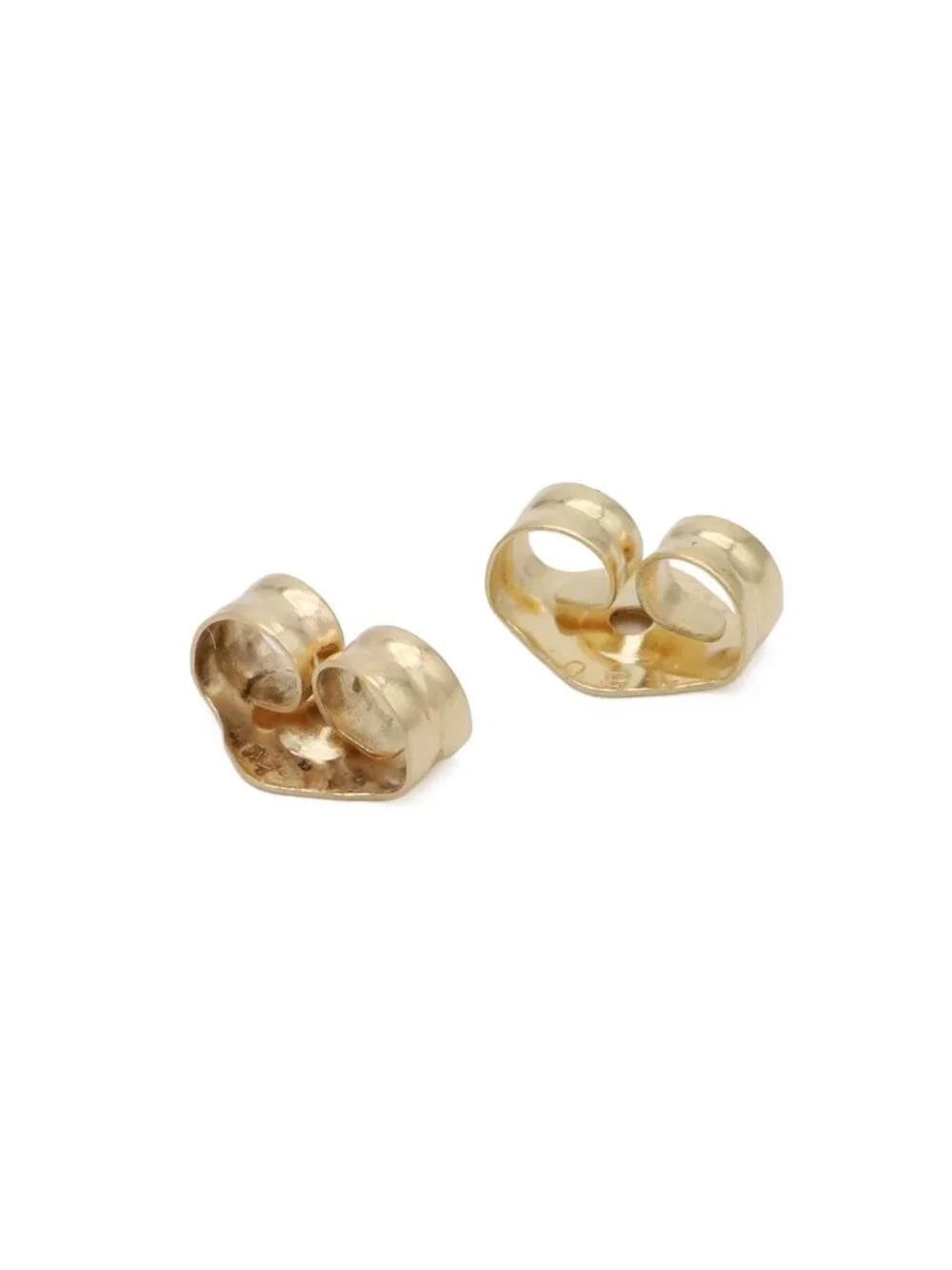 Tiffany & Co Shell Motif Stud Earrings Combination Silver 18k Yellow Gold